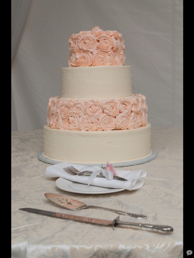 Rose buttercream wedding cake.
Raleigh, NC